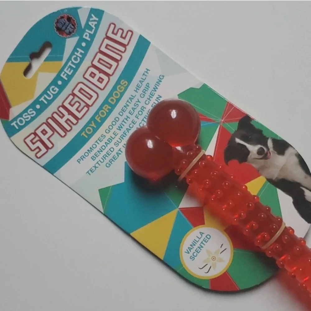 Bow Wow Pet Vanilla Scented Spike Bone Toy